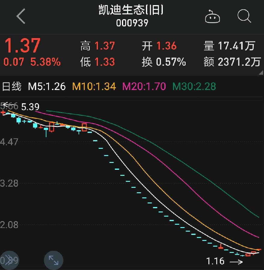 ST凱迪逆市三連板，139億元資產(chǎn)擬打包出售給中戰(zhàn)華信