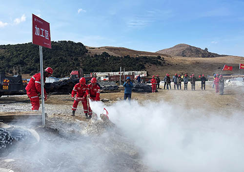 中國安能第二工程局四川涼山項目部開展防火、防汛、防地質(zhì)災害綜合演練