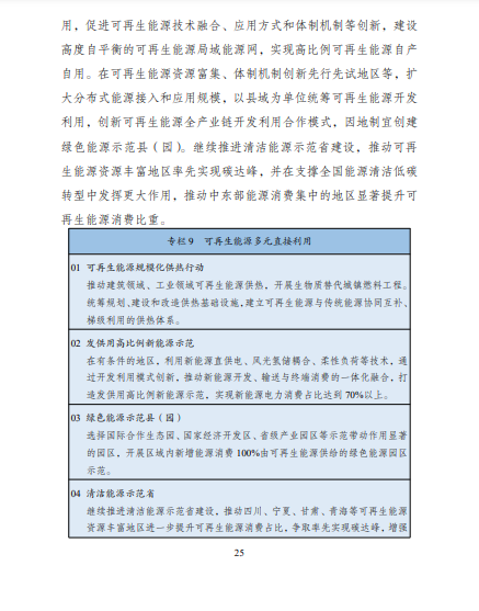發(fā)改委、能源局等九部委聯(lián)合印發(fā)發(fā)布“十四五”可再生能源規(guī)劃！